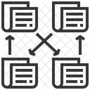 Donnees Echanges Partage Icône