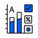 Balises De Graphique De Donnees De Sondage Graphique Sondage Icône