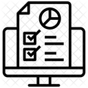 Donnees En Ligne Diagramme Circulaire Diagramme Circulaire Icône