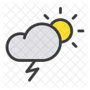 Donner Blitz Wolke Symbol