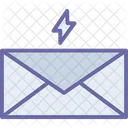 Donner Mit E Mail E Mail Umschlag Symbol