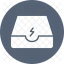 Donner Mit Tablett E Mail Schnell Symbol