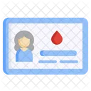 Donor Card Blood Donation Transfusion Icon