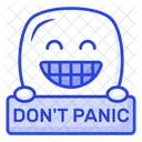 Dont Panic Phrase Emoji Icon