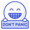 Dont Panic Phrase Emoji Icon