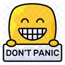 Dont Panic Phrase Emoji Icon