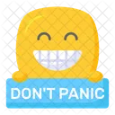 Dont Panic Phrase Emoji Icon