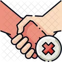 Don't shake hands  Icon