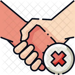 Don't shake hands  Icon