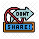 Dont Share Icon
