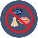 Dont Touch Eyes Nose Mouth Icon