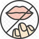 Dont Touch Lips Symbol