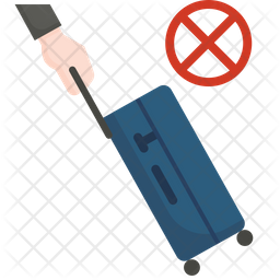 Dont Travel Icon - Download in Flat Style