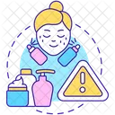 Dont use too many products  Icon