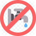 Dont Waste Water Clean Water Icon