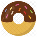 Chocolate Donut Doughnut Icon