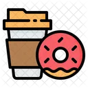 Donut Doughnut Coffee Icon