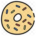 Donut With Sprinkles United States America Icon