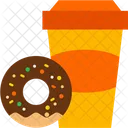 Donut Coffee Cup Doughnut Icon
