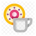 Donut Coffee Tea Icon