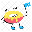 Independence Food Donut Dessert Icon