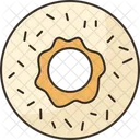 Donut Powder Bakery Icon