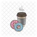 Donut Coffee Food Icon
