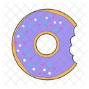 Donut bite  Icon