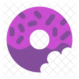 Donut bitten  Icon