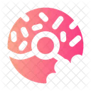 Donut Bitten Sweet Dessert Icon