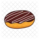 Donut Choco Sem Buraco Comida Fast Food Icon