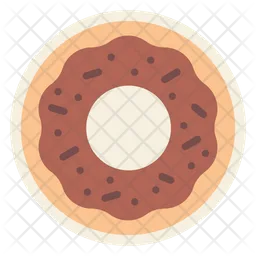 Donut de chocolate  Icono