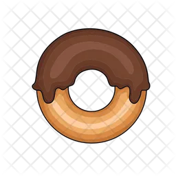 Donut de chocolate  Icono