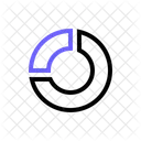 Donut Diagramm Kreisdiagramm Analyse Symbol