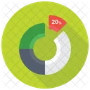 Donut Diagramm Dashboard Symbol