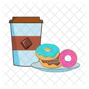 Donuts Comida Dulce Icono