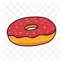 Donut Erdbeere  Symbol