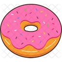 Fresa Donut Postre Icono