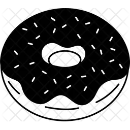 Donut de fresa  Icono