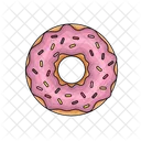 Donut De Fresa Donut Comida De Panaderia Icono