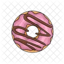 Donut De Fresa Donut Comida De Panaderia Icono