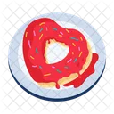 Valentine Donut Donut Heart Sweet Food Icon