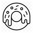 Donut Bakery Heart Icon