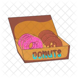 Donut in box  Icon