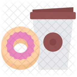 Donut Paper Cup  Icon