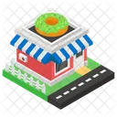 Marketplace Outlet Donut Shop Icon