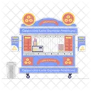 Donut Shop Cookies Bakery Biscuit Stall Icon