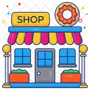 Donut Shop Donut Store Marketplace Icon