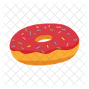 Donut strawberry  Icon