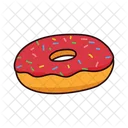 Donut Strawberry  Icon